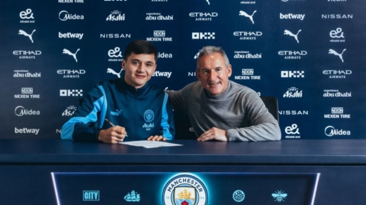 Защитник сборной Узбекистана официально перешёл в «Манчестер Сити»