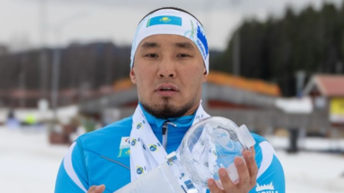 Историческая победа: Казахстанский пара биатлонист выиграл Хрустальный глобус