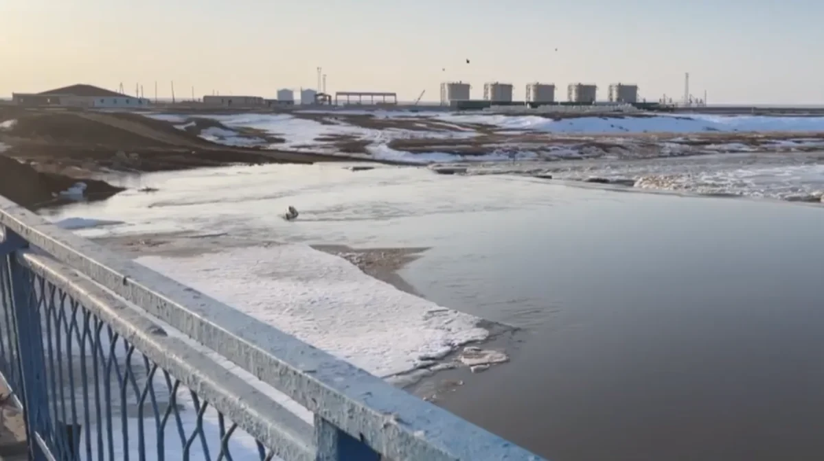 Ақтөбе облысында айналма жолды су басты