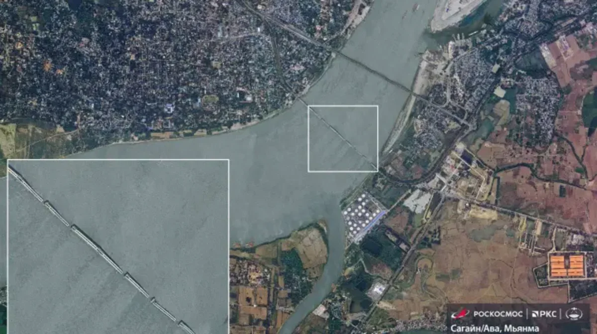 Мьянмадағы жер сілкінісі: «Роскосмос» спутниктен түсірілген сурет жариялады