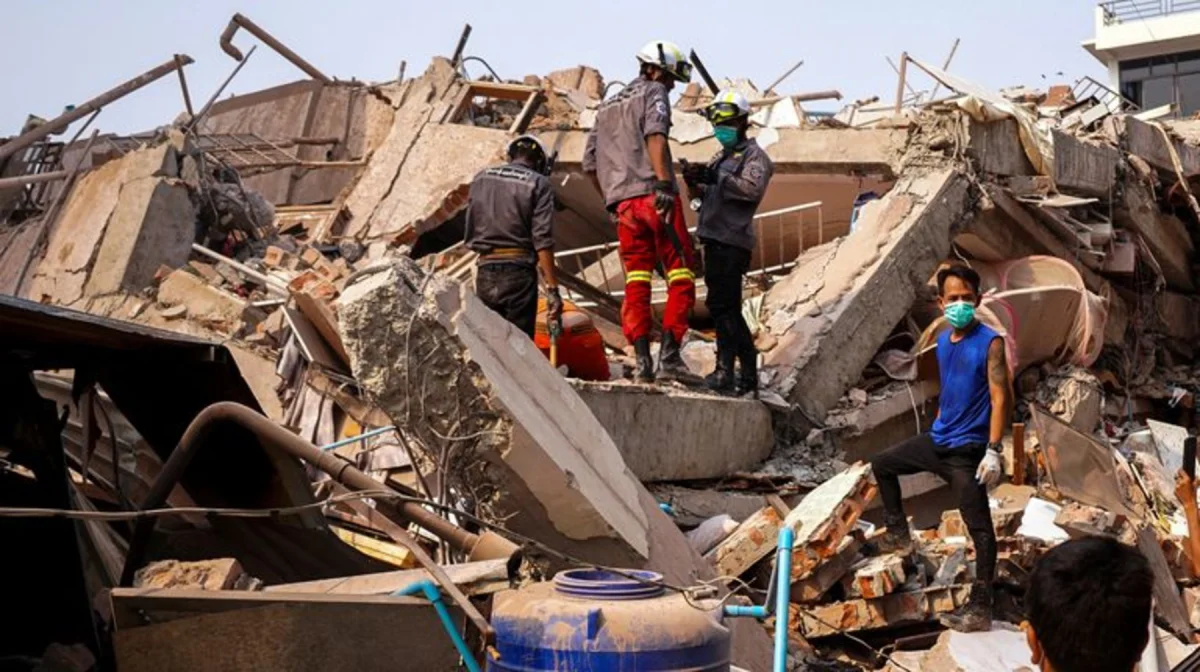 Жойқын жер сілкінісі болған Мьянмада бір апталық аза тұту жарияланды