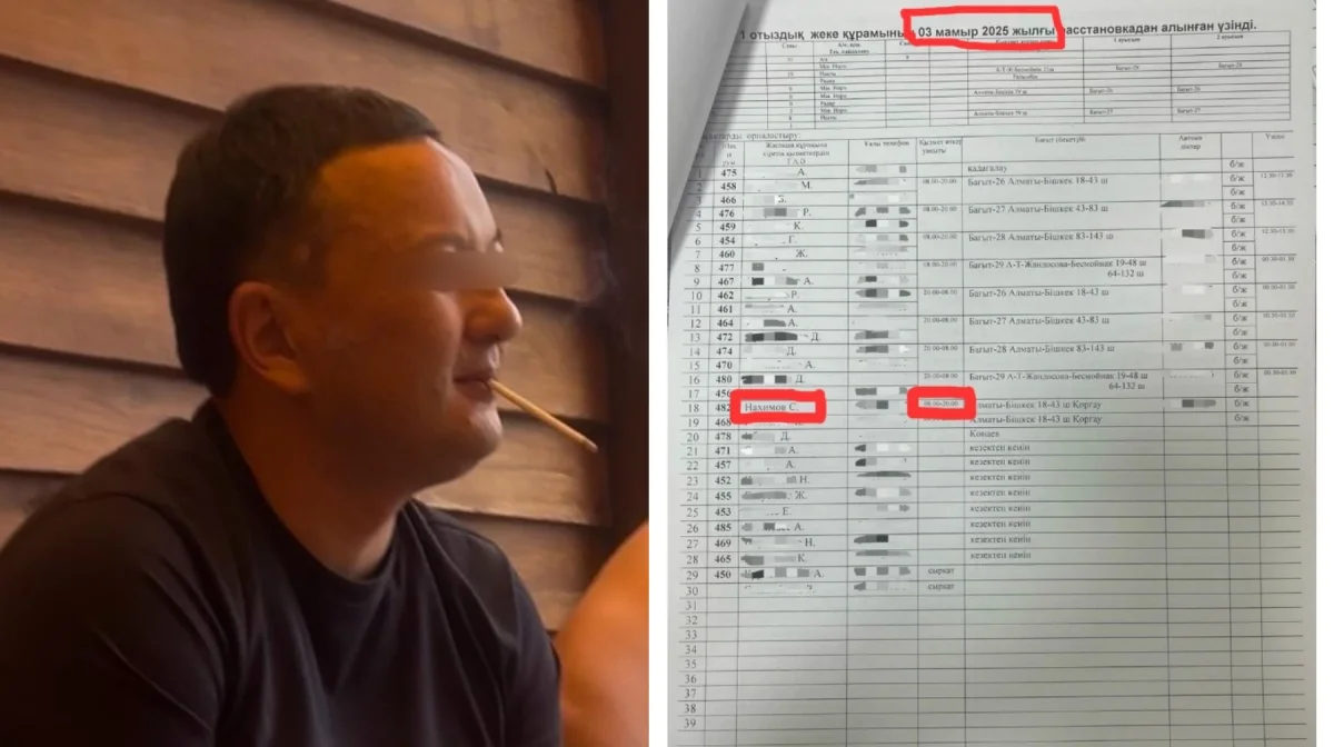 Алматыда әйелін пышақтап өлтірген полицейдің сол күні жұмыста болғанын дәлелдейтін құжат бар