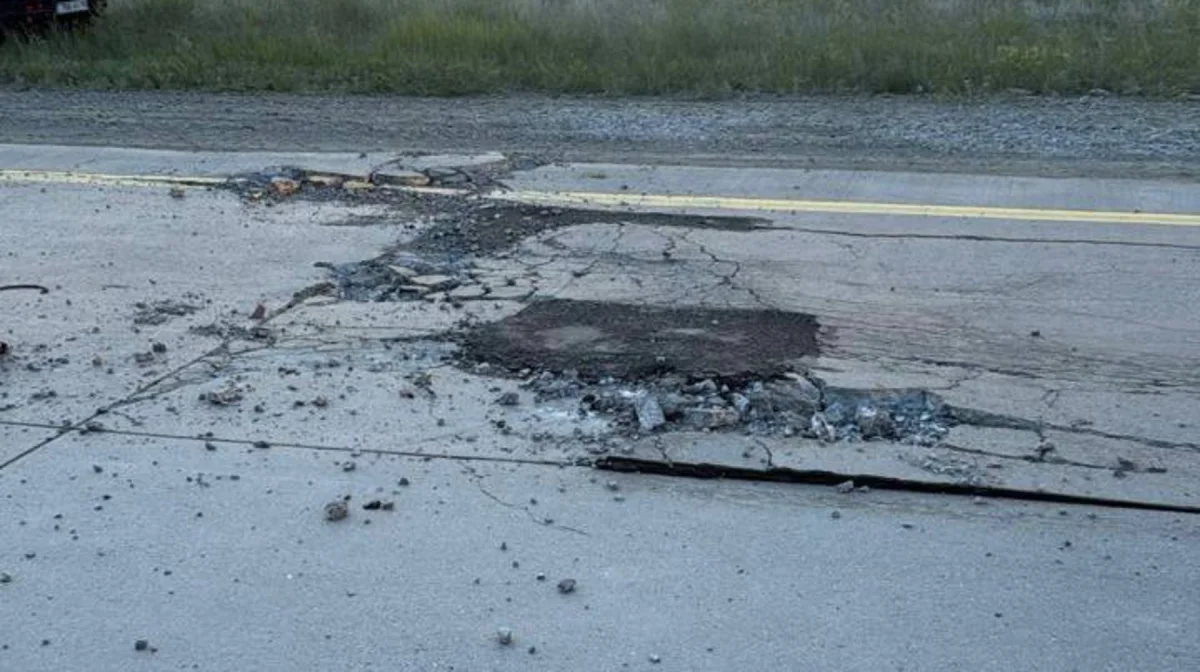 Аномальная жара повредила дорожное покрытие на трассе «Астана – Павлодар»