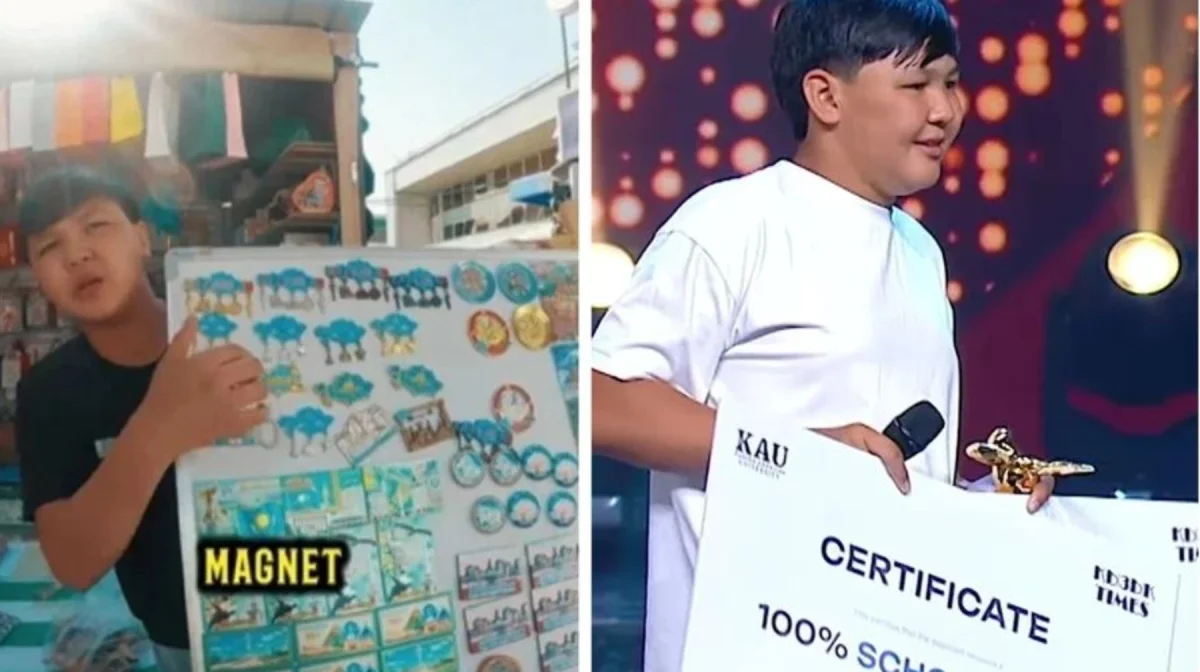 «No, no, spasibo»: Алматы базарында шетелдік туристке қазақша үйреткен оқушыға 2 университетке грант табысталды