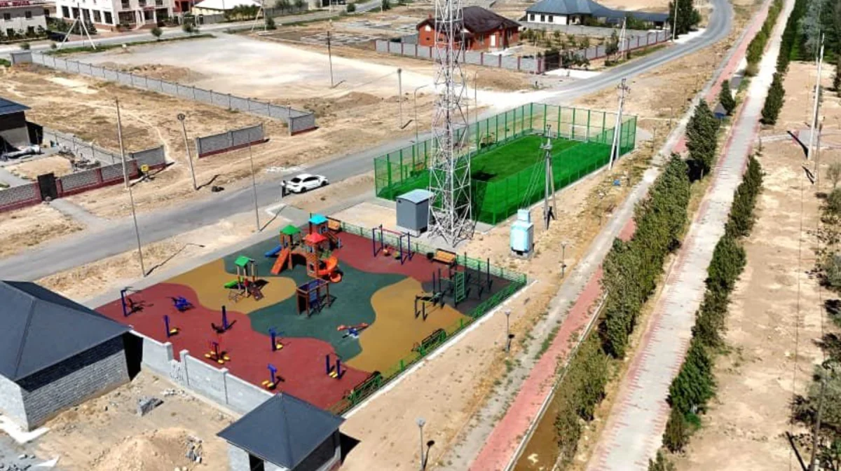 Түркістанда жаңа ойын және спорт алаңдары пайдалануға берілді