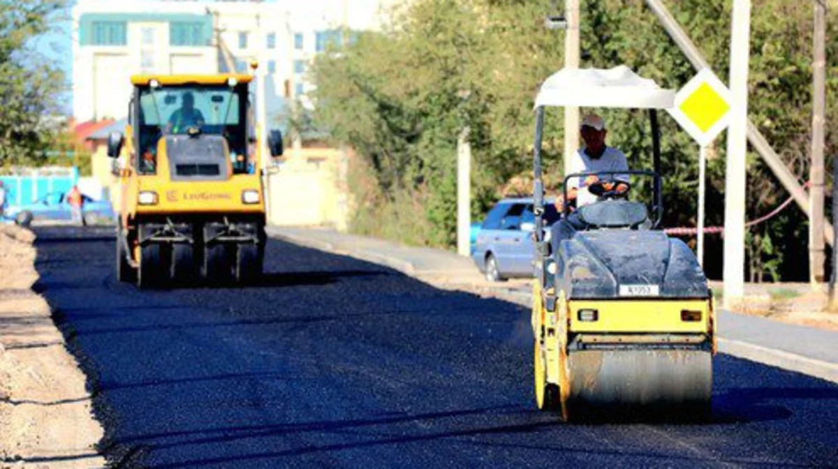 Түркістан қаласының жолдары жаңарып жатыр