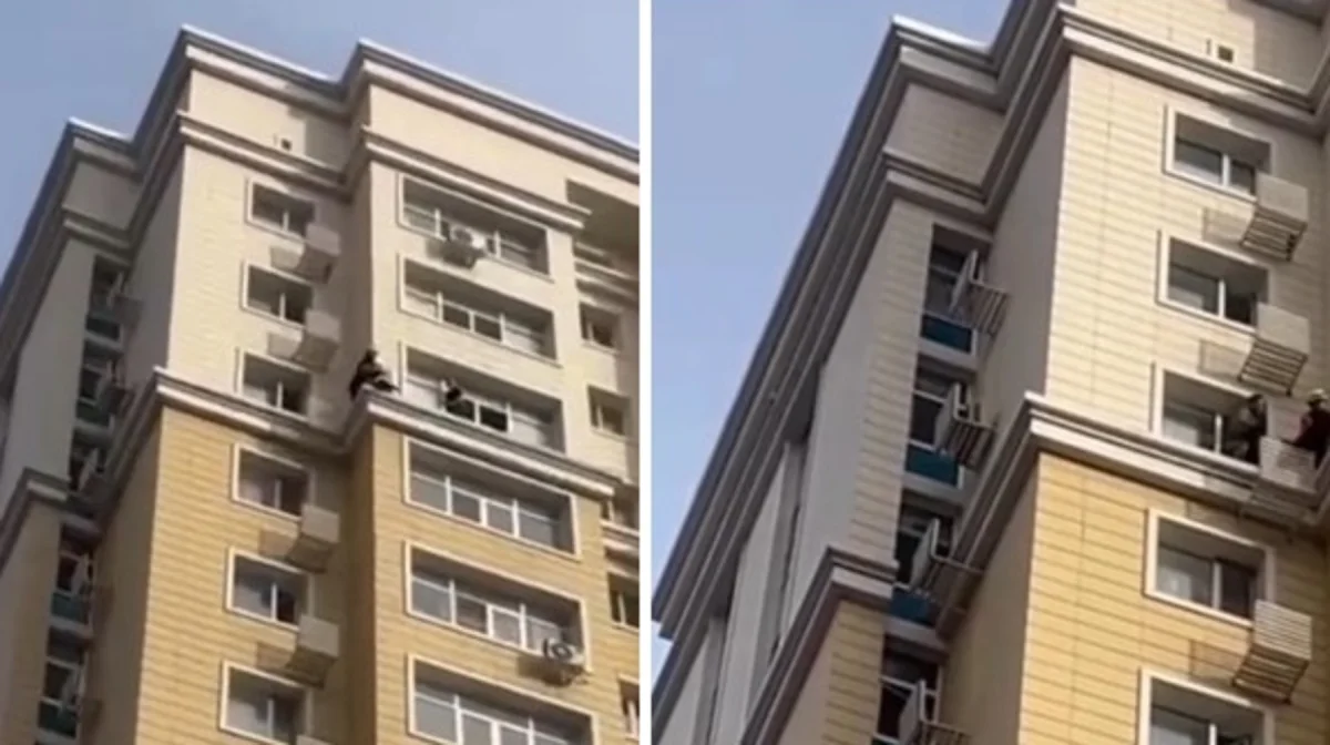 Девушка пыталась спрыгнуть с 15-го этажа в Астане