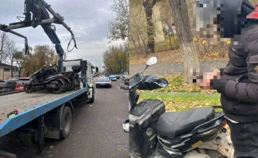 Алматыда мыңдаған мопед айып тұрағына қойылған