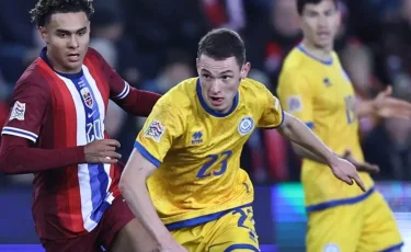 Ұлттар лигасы: Қазақстан құрамасы сырт алаңда Норвегиядан жеңілді