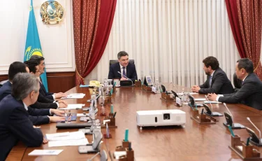 Олжас Бектенов обсудил экопроект с представителем британской компаний