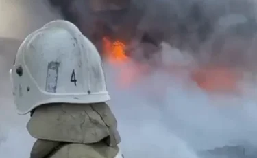 Таразда асфальт-бетон зауыты аумағында өрт шықты