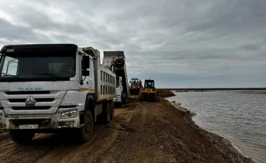 Сельчане спасены от затопления: В Костанайской области восстанавливают плотину