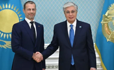 Тоқаев UEFA президентін қабылдады