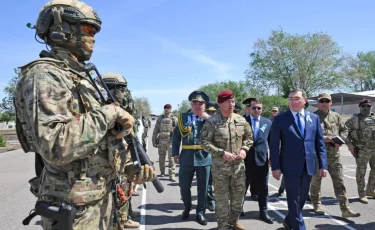 Қонаев қаласы Отан қорғаушылар күнін кең көлемде атап өтті