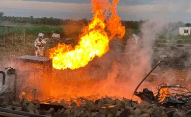 Взрыв на газовом резервуаре в СКО: пострадали восемь человек