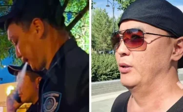 Қоғамдық орында темекі тартқан полицейге ескерту жасаған қоғам белсендісінің өзіне айыппұл салынған (ВИДЕО)