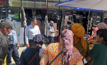 Түркістандағы базарда теріс діни ағымдарға қарсы түсіндіру жұмыстары жүргізілді