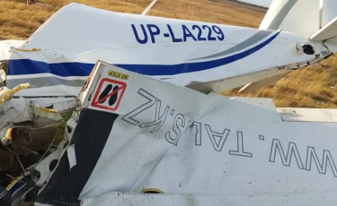 Частный самолет разбился под Астаной: начато расследование