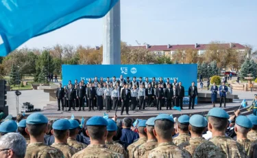 В Жетісу в честь Дня Республики состоялась церемония поднятия Государственного флага