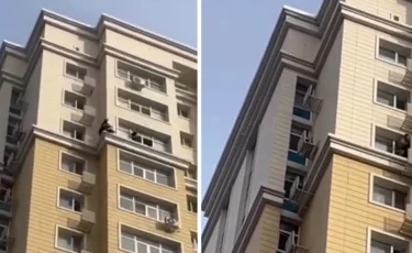 Девушка пыталась спрыгнуть с 15-го этажа в Астане