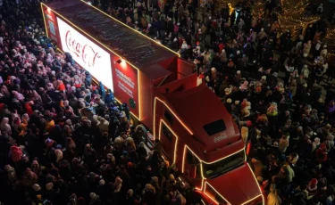 Coca-Cola жаңажылдық керуені алғаш рет Қонаевқа табан тіреді