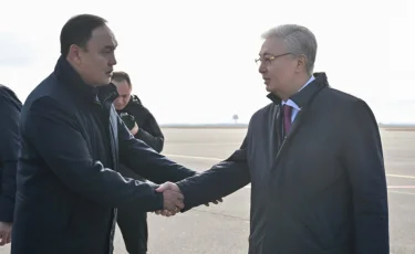 Токаев прибыл в Жамбылскую область