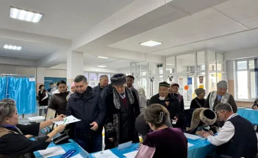 Жетісу облысы 10 жылдық Қазақстан ауылында бір мезетте жаппай дауыс беру өтті
